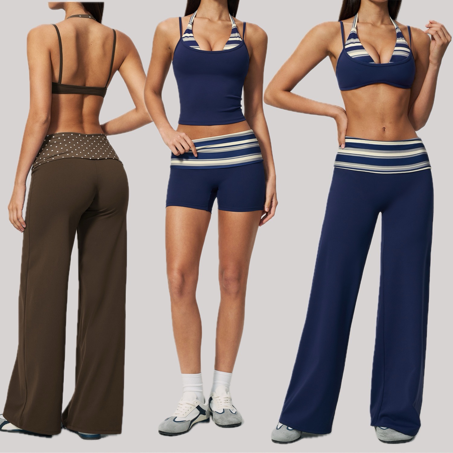 Outdoor Sport Outfit - 2 ピース女性スポーツヨガセットハイエンドアウトドアランニング速乾性アクティブウェアスリムフィットフィットネススーツ女性トラックスーツヨガ衣装