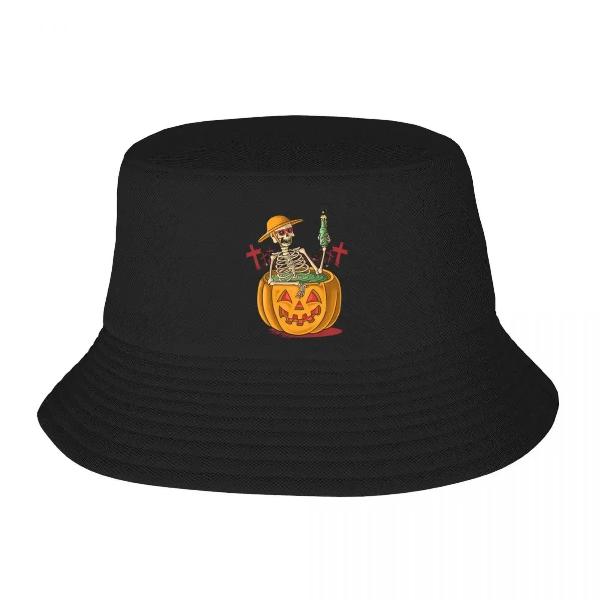 Outdoor Sport Outfit - 2026年新作トラベルヘッドウェア ハロウィン パンプキン雰囲気衣装 ボブハット トレンド レディース