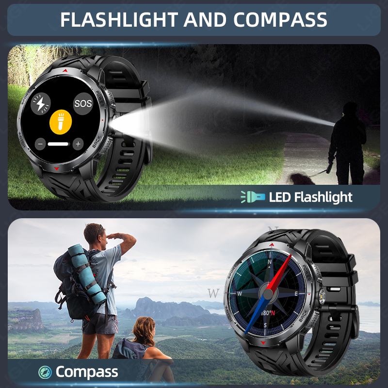 LIGE 新しい 1100mAh バッテリースマートウォッチ - Outdoor Sport News のレビューと価格