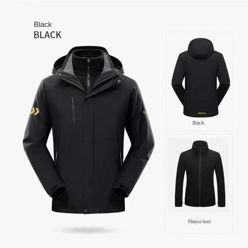 メンズ厚手のフィッシングウェアセット,防水,暖かいフリース, - Outdoor Sport Jacket のレビューと価格