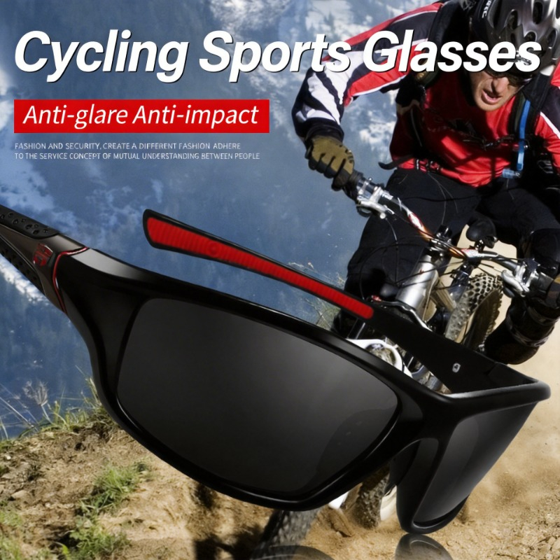 新しいレトロスタイルスクエアフレームサイクリングサングラス男 - Outdoor Sport Activity のレビューと価格