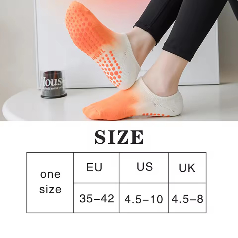 レディースカラフルなアンチスリップヨガソックスデイリーファッ - Trampoline Park Sock のレビューと価格