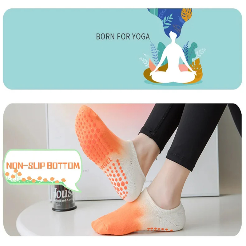 レディースカラフルなアンチスリップヨガソックスデイリーファッ - Trampoline Park Sock のレビューと価格