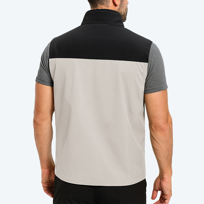 メンズ軽量ソフトシェルベスト ジッパーポケット付き 防風 ノ - Outdoor Sport Jacket のレビューと価格
