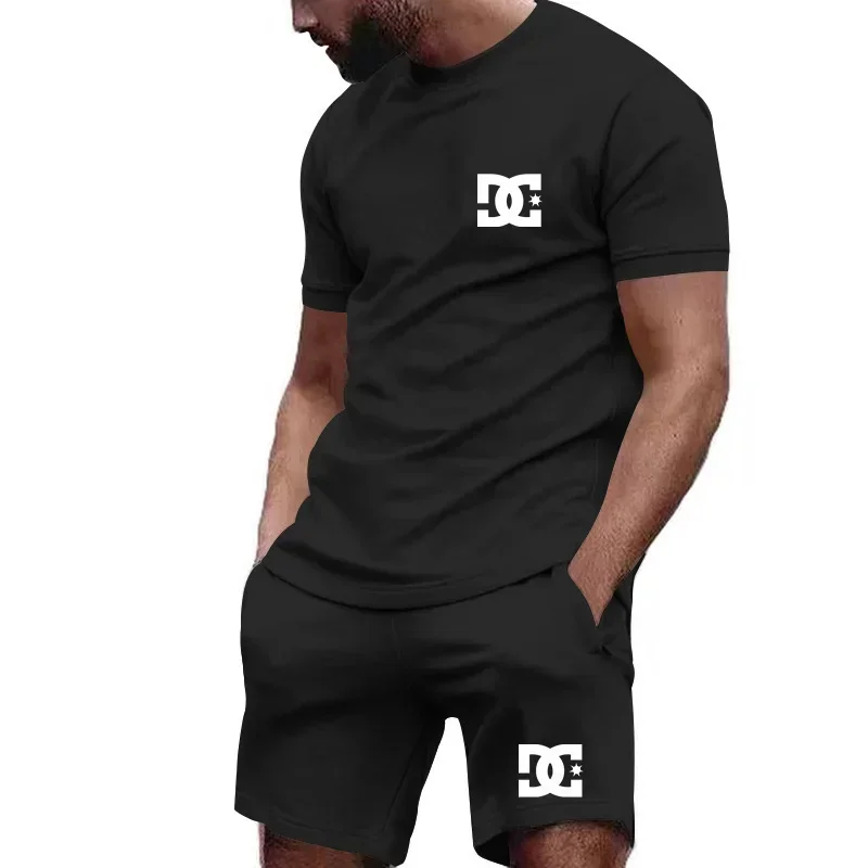 夏の新作メンズ半袖Tシャツと通気性のあるショートパンツのツー - Outdoor Sports Leisure のレビューと価格