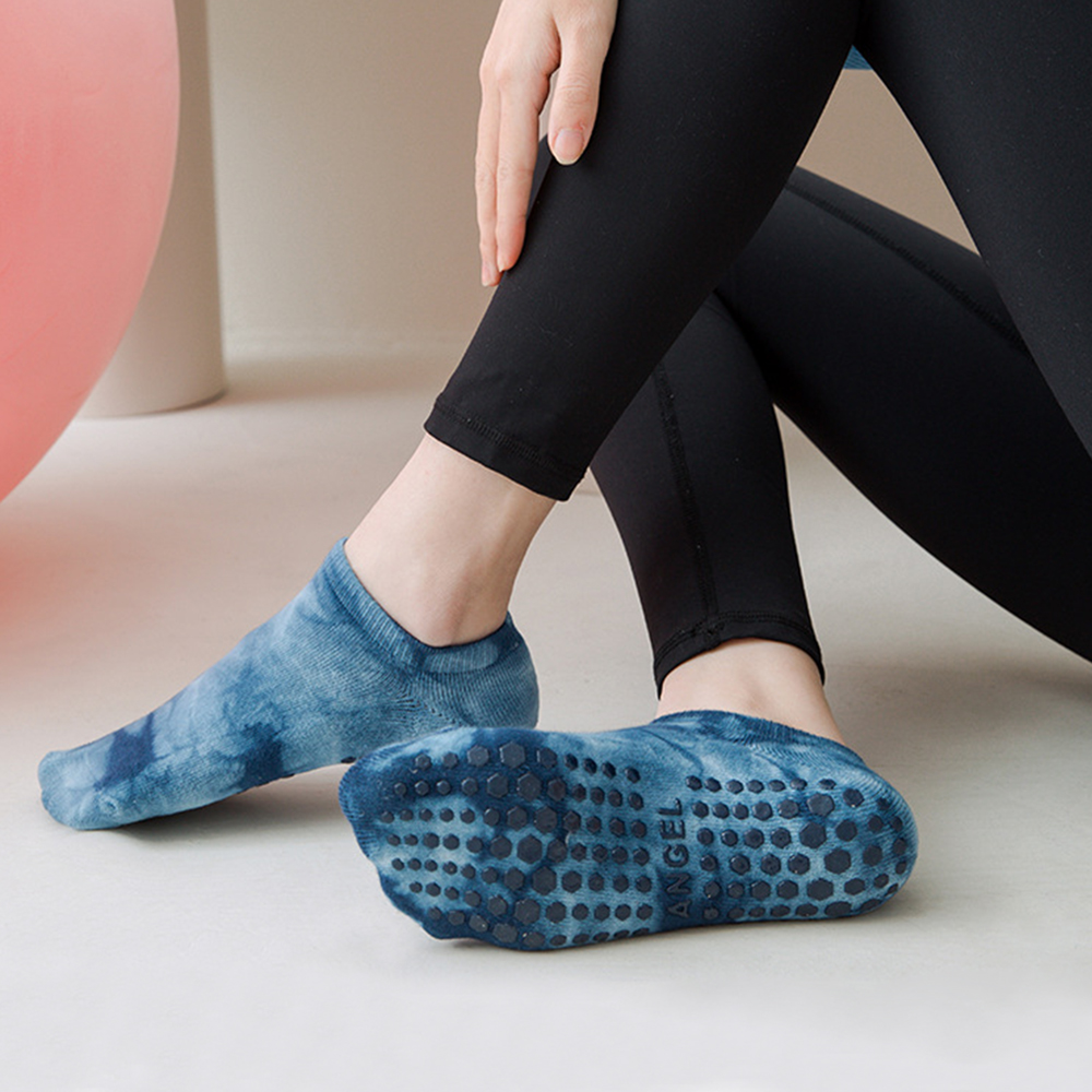 高品質綿ノンスリップヨガソックス女性用カラーアンクレット滑り - Trampoline Park Sock のレビューと価格