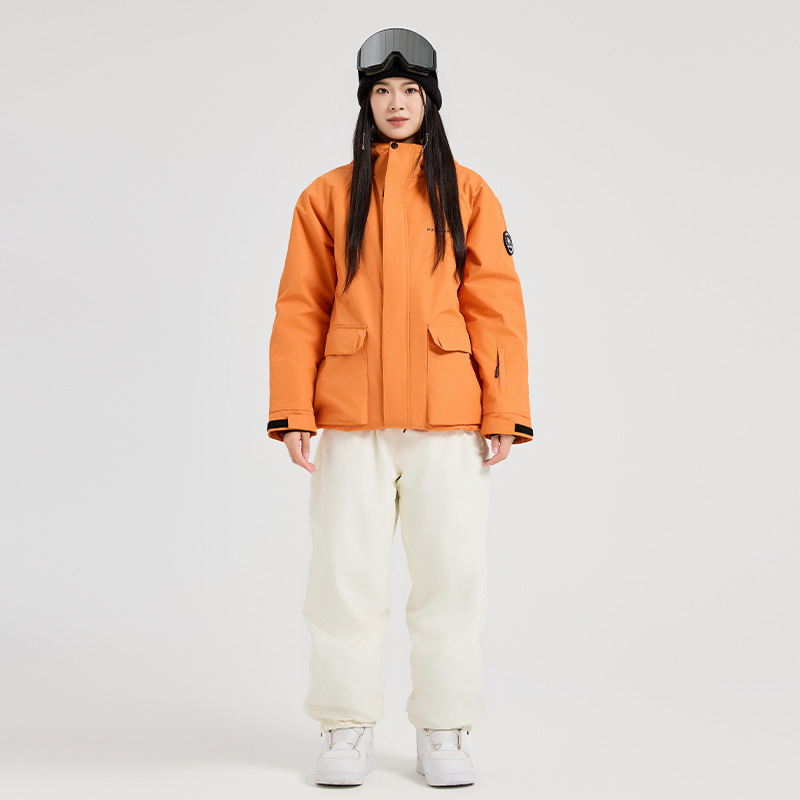アウトドアスポーツマウンテンマンスキーセット冬用暖かいフード - Outdoor Sport Outfit のレビューと価格