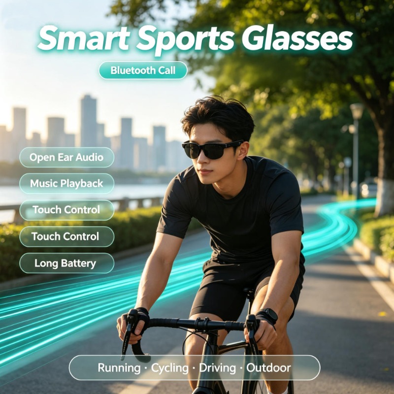 スマートスポーツグラス オープンイヤーオーディオ ブルートゥ - Outdoor Sport Activity のレビューと価格